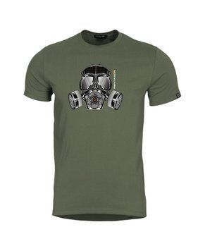 Футболка PENTAGON Ageron "Gas Mask" T-Shirt (OLIVE GREEN) K09012-GM-10 фото