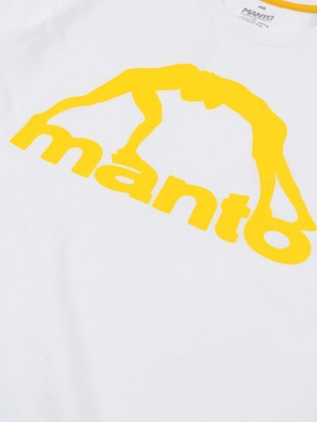 MANTO Футболка VIBE 25 white-yellow 3611 фото