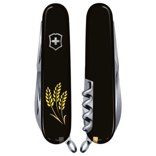 Складаний ніж Victorinox HUNTSMAN UKRAINE Колоски пшениці жовті Vx13713.3_T1338u фото