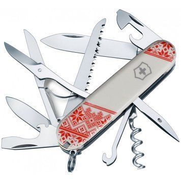 Складаний ніж Victorinox HUNTSMAN UKRAINE Вишиванка Vx13713.7_T0051r фото