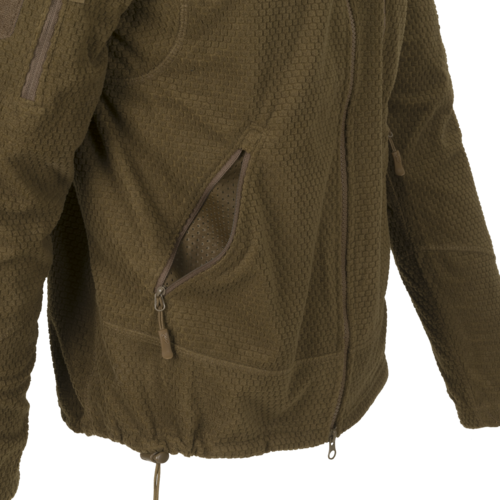 Флісова кофта HELIKON ALPHA TACTICAL Jacket - Grid Fleece - Navy Blue BL-ALT-FG-41 фото