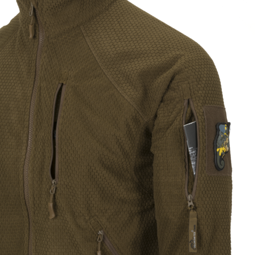 Флісова кофта HELIKON ALPHA TACTICAL Jacket - Grid Fleece - Navy Blue BL-ALT-FG-41 фото