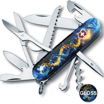 Складаний ніж Victorinox HUNTSMAN UKRAINE ДНК Українця Vx13713.3_T3270pw фото