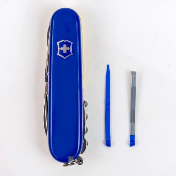 Складаний ніж Victorinox HUNTSMAN UKRAINE синьо-жовтий Vx13713.2.8 фото