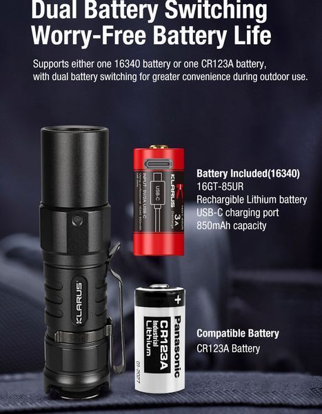 Тактичний ліхтар KLARUS XT1C KLR-XT1C фото