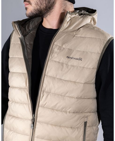 Жилетка PENTAGON Aurora 2.0 Hood Vest (KHAKI) K04011-2.0-08 фото